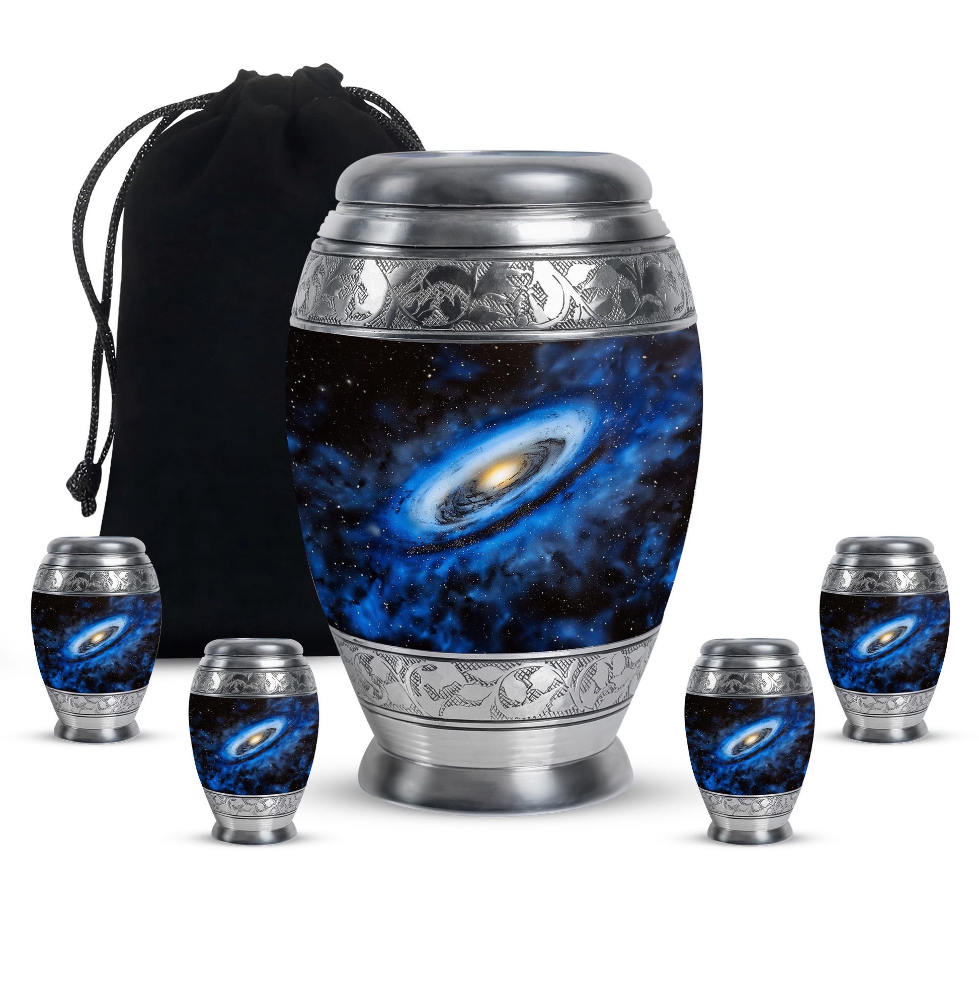 Galaxy Cremation Urns For Ashes Teardrop, Heart Cremation Urn