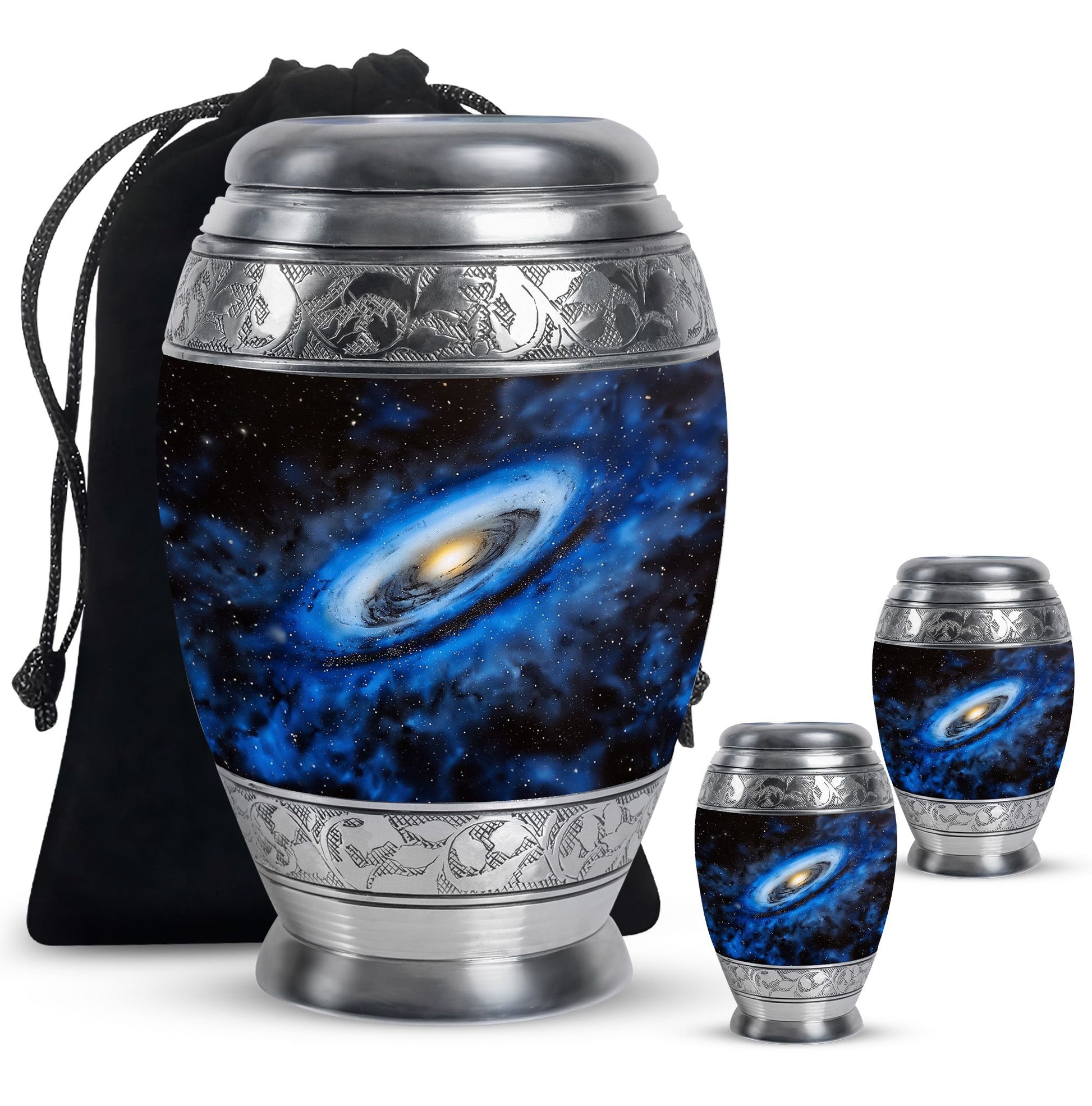 Galaxy Cremation Urns For Ashes Teardrop, Heart Cremation Urn