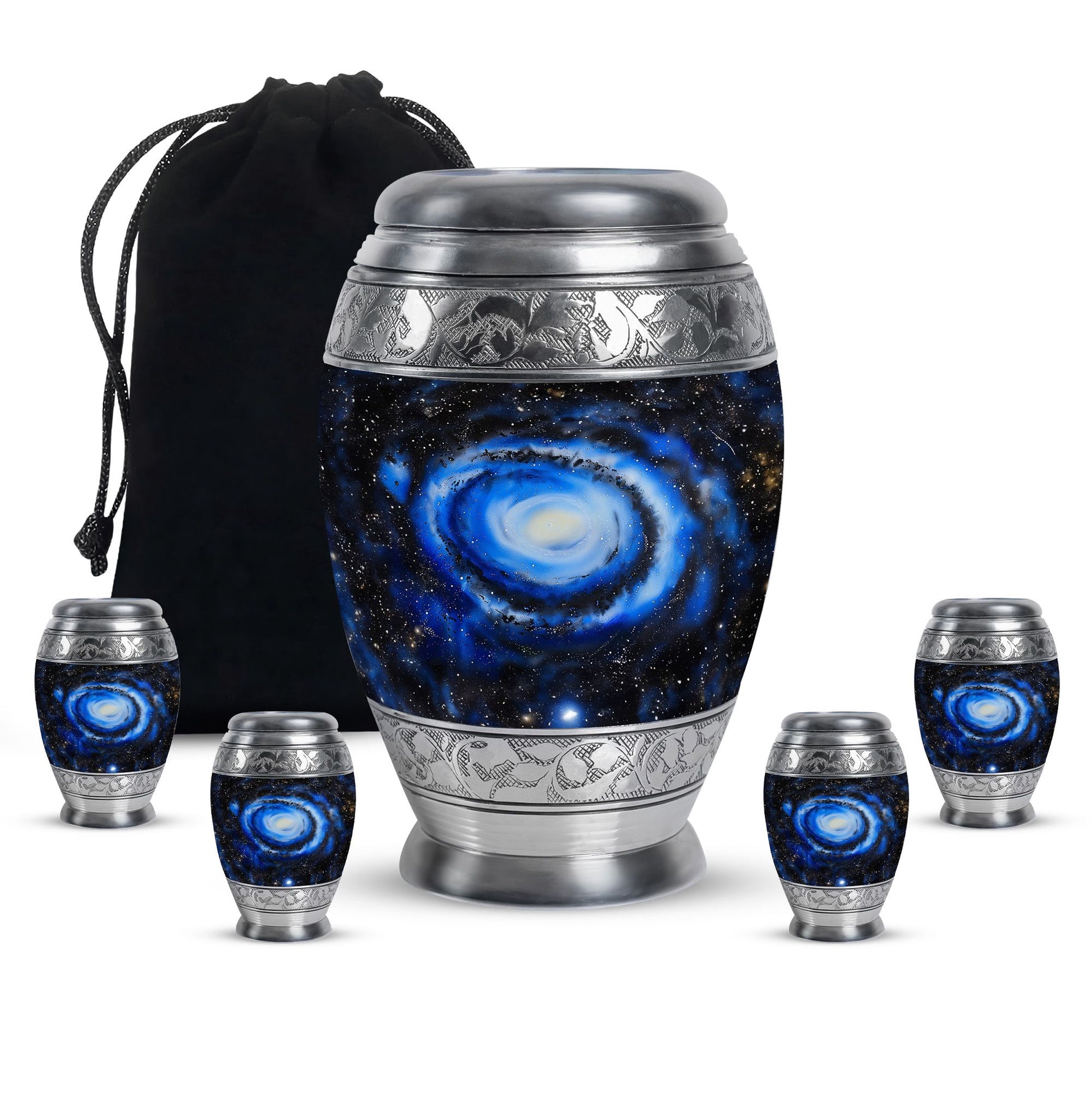 Galaxy Customized Urns For Human Ashes Teardrop, Heart Urn
