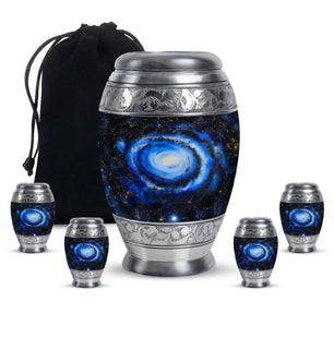 Galaxy Customized Urns For Human Ashes Teardrop, Heart Urn