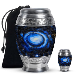 Galaxy Customized Urns For Human Ashes Teardrop, Heart Urn