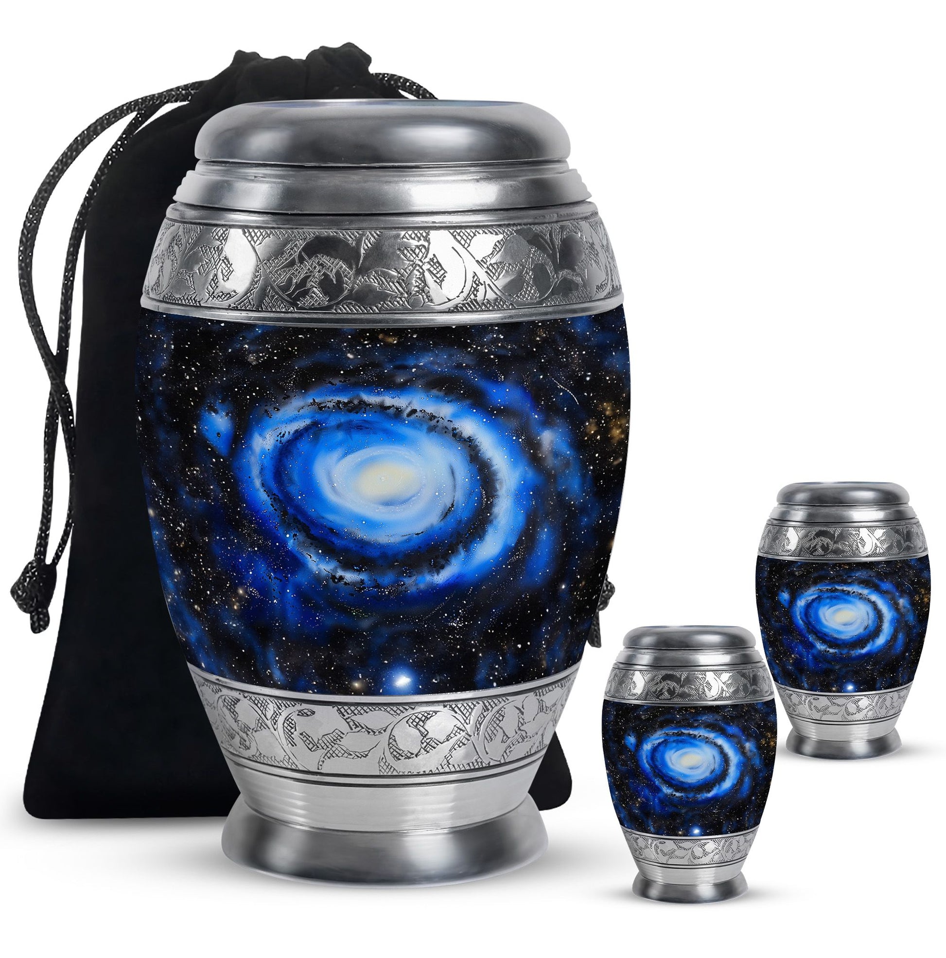 Galaxy Customized Urns For Human Ashes Teardrop, Heart Urn