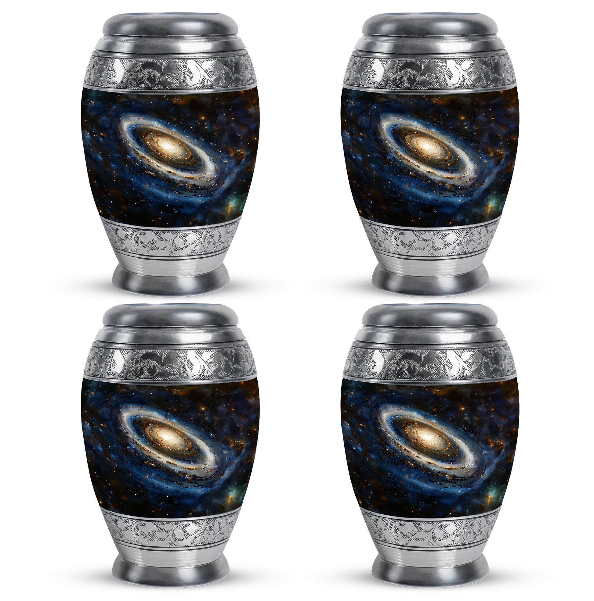 Galaxy Medium Urn For Ashes Teardrop, Heart Cremation Urn