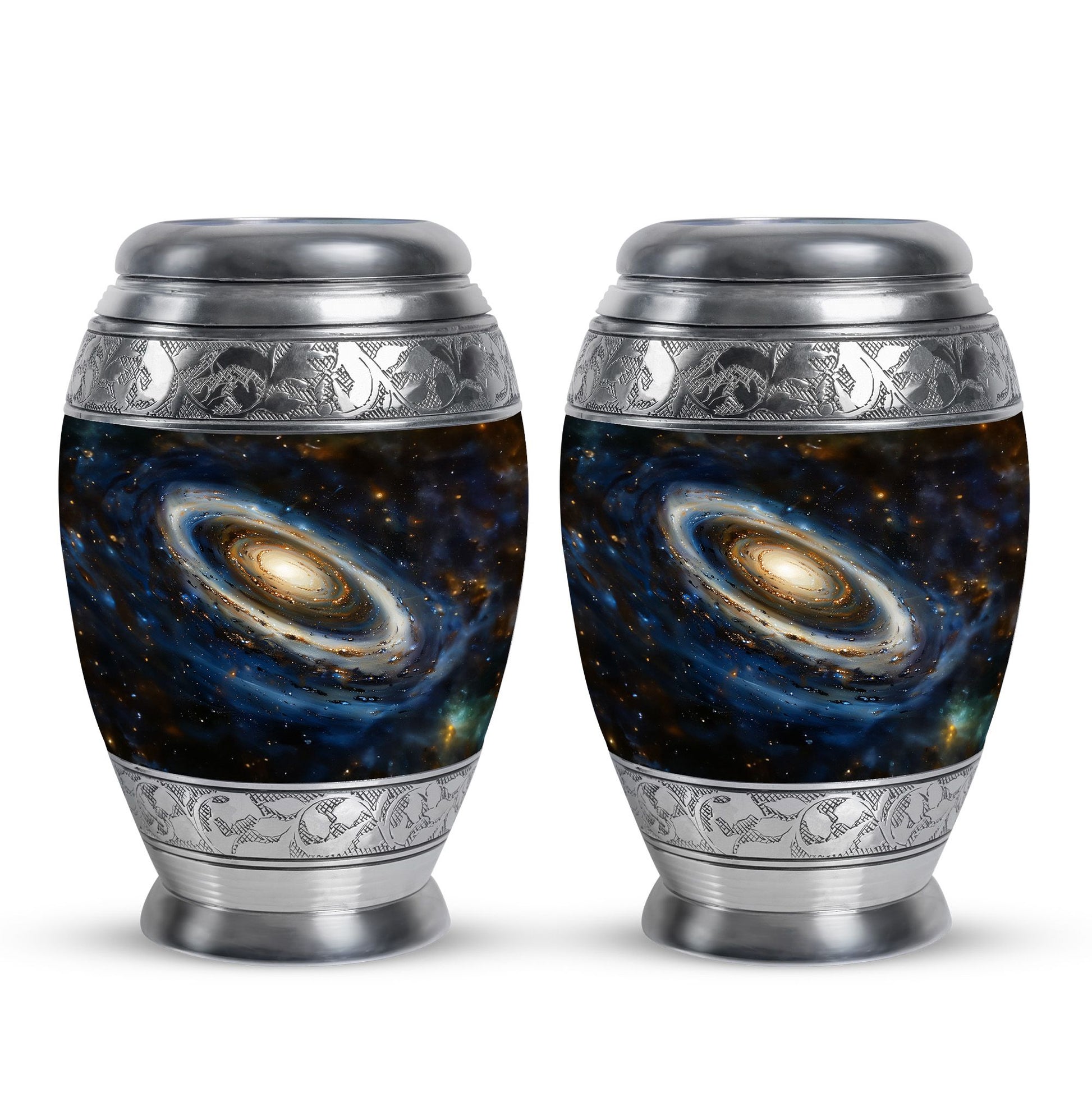 Galaxy Medium Urn For Ashes Teardrop, Heart Cremation Urn