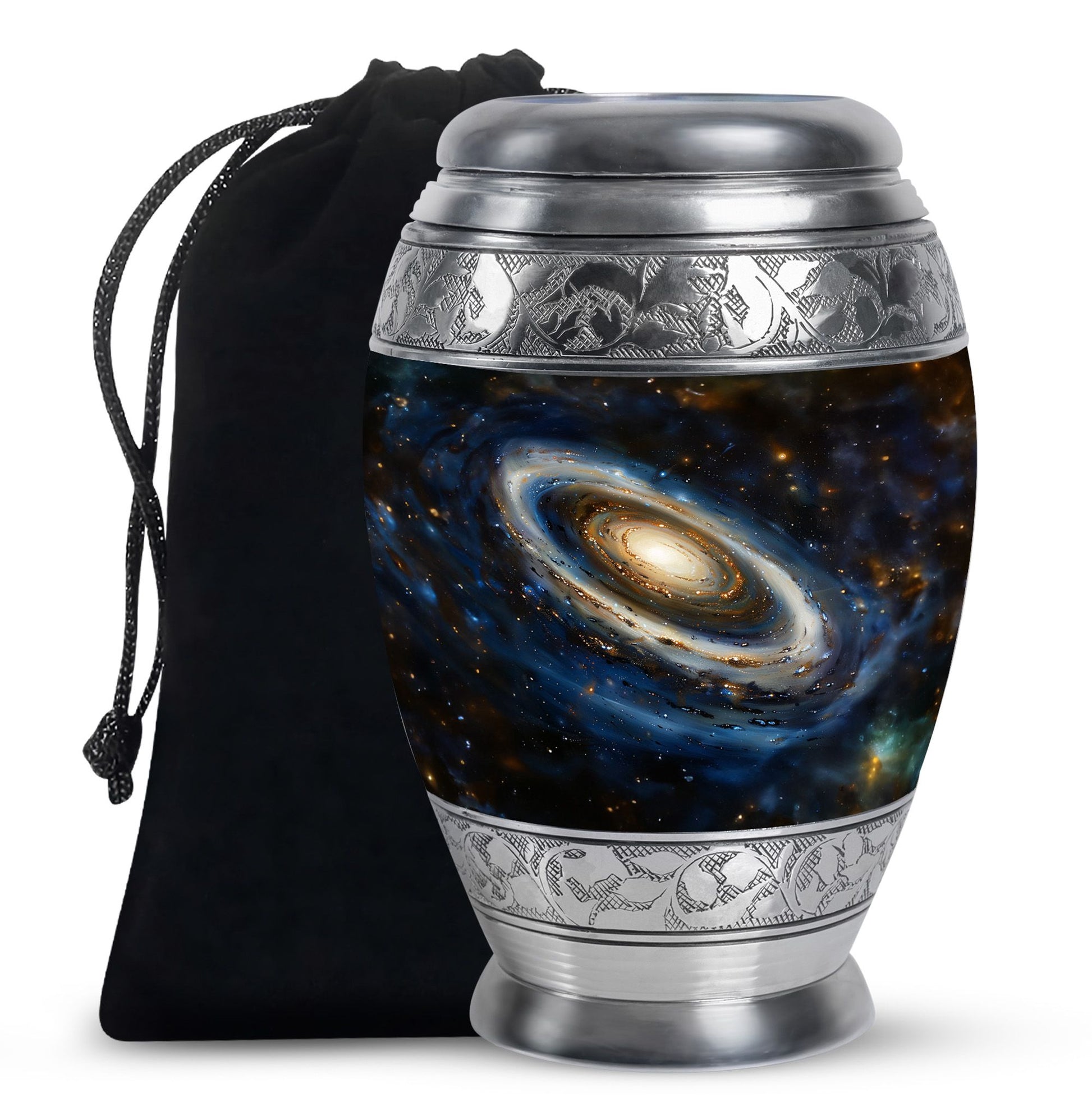 Galaxy Medium Urn For Ashes Teardrop, Heart Cremation Urn