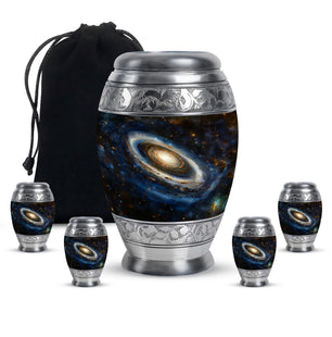 Galaxy Medium Urn For Ashes Teardrop, Heart Cremation Urn