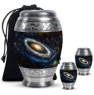 Galaxy Medium Urn For Ashes Teardrop, Heart Cremation Urn
