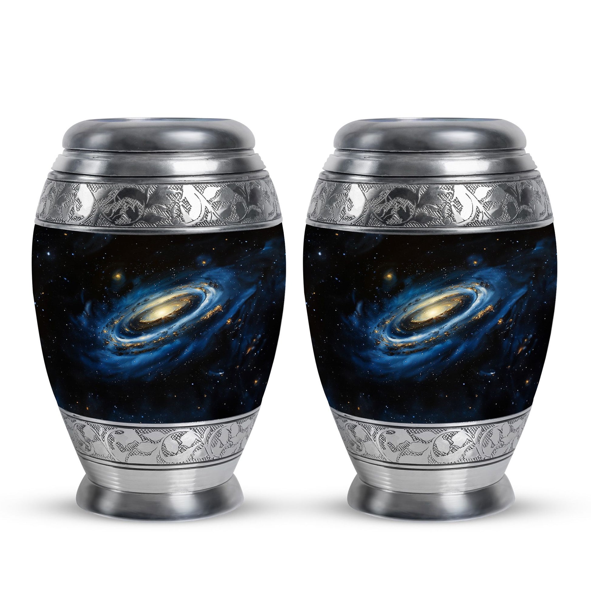 Galaxy Cremation Urns For Ashes For Women Teardrop, Heart Shape Urn