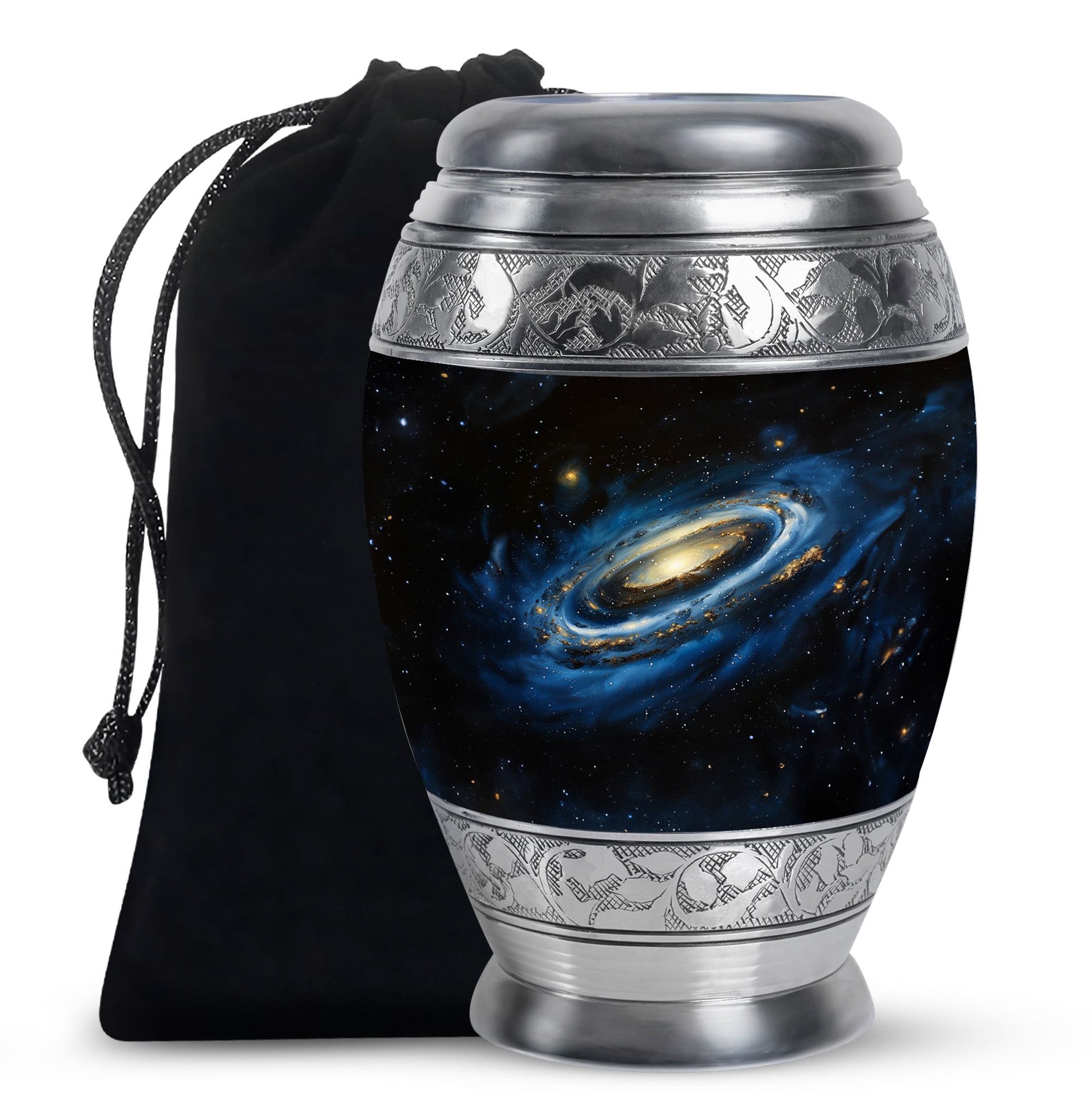 Galaxy Cremation Urns For Ashes For Women Teardrop, Heart Shape Urn