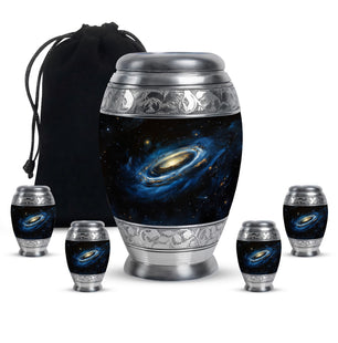 Galaxy Cremation Urns For Ashes For Women Teardrop, Heart Shape Urn