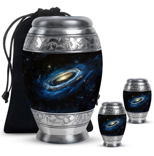 Galaxy Cremation Urns For Ashes For Women Teardrop, Heart Shape Urn