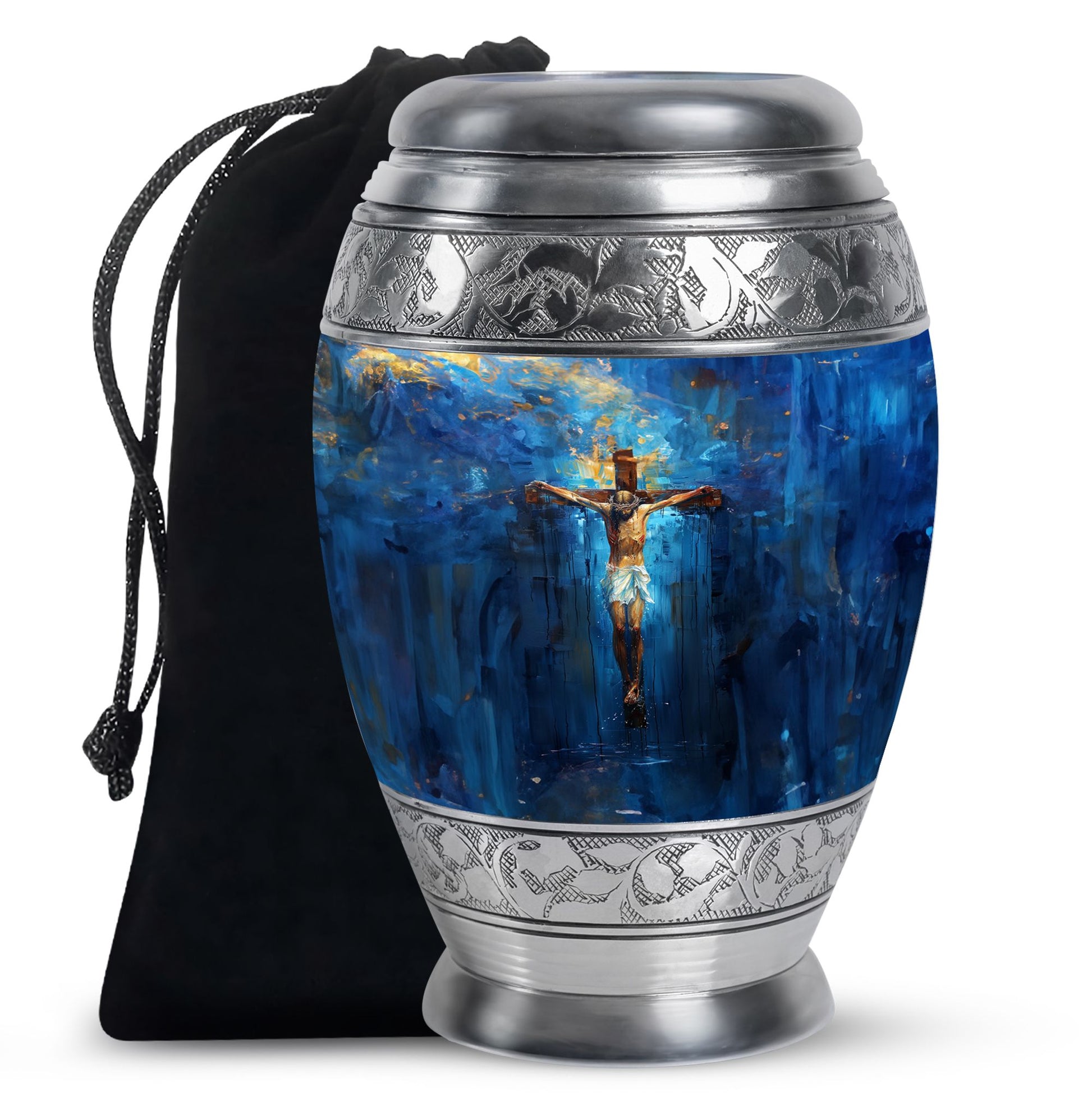 Jesus Theme Large Urn 10 Inch