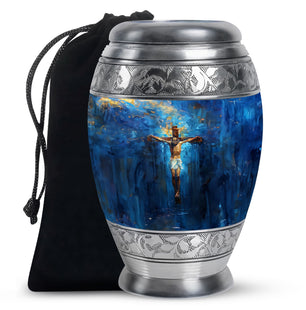 Jesus Theme Large Urn 10 Inch