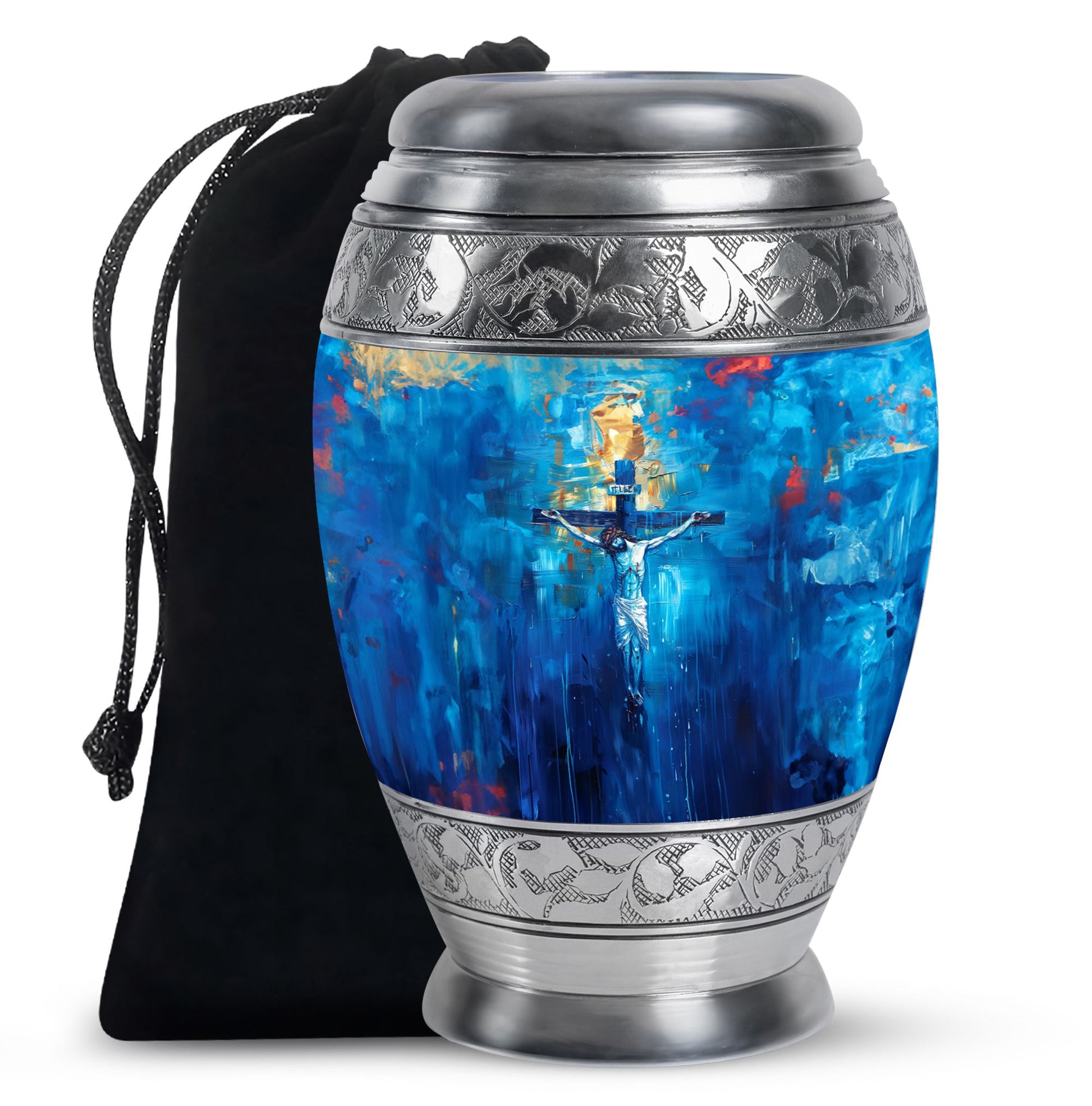 Jesus Theme Large Urn 10 Inch