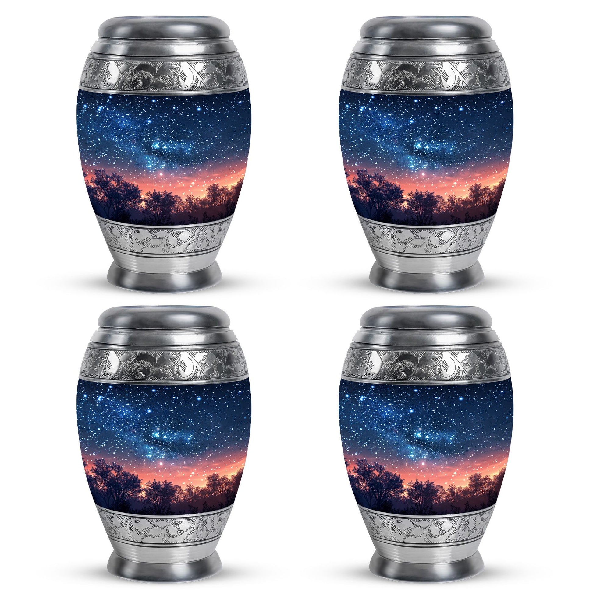 Majestic Sky Theme 3 Inch Keepsake Pack of 4