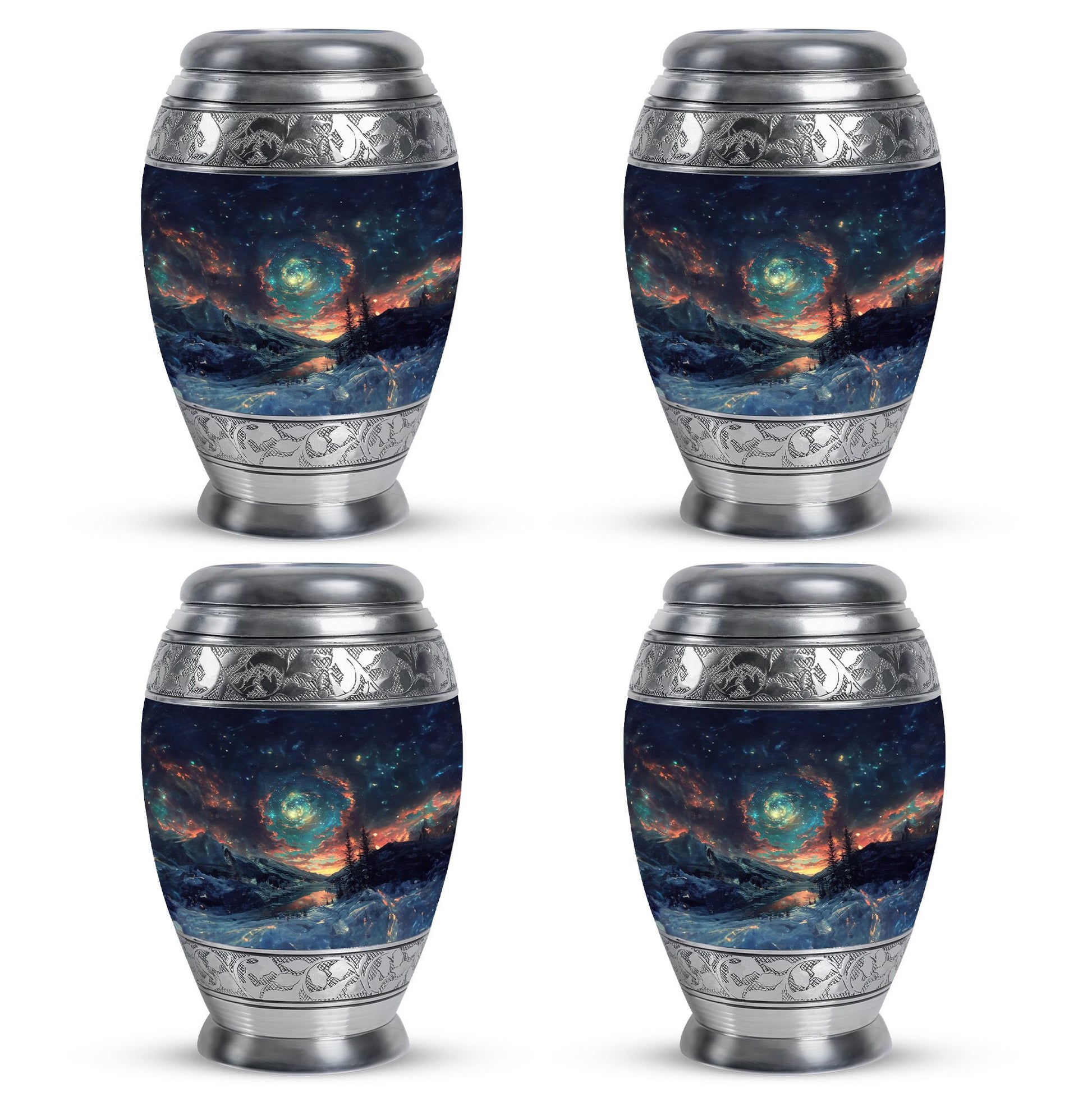 Majestic Sky Theme 3 Inch Keepsake Pack of 4