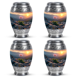 Flower Theme 3 Inch Keepsake Pack of 4