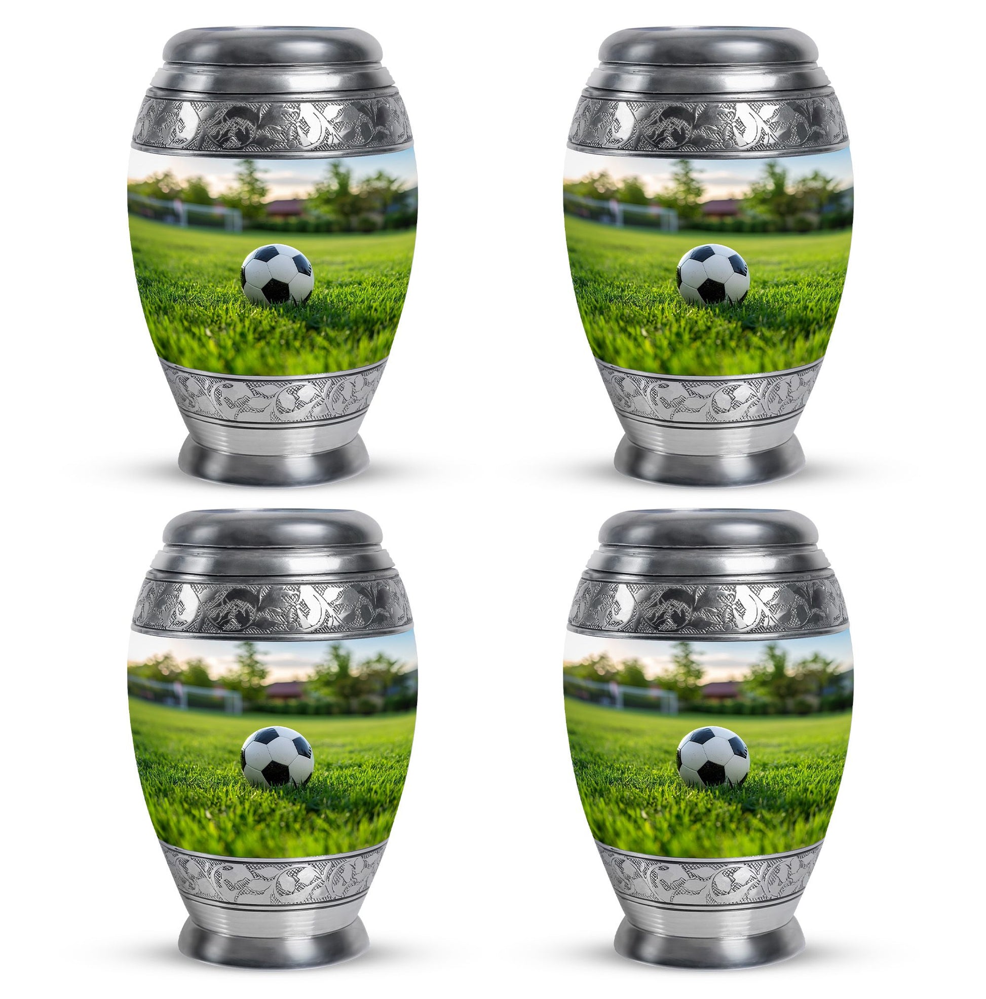 Foothball Theme 3 Inch Keepsake Pack of 4