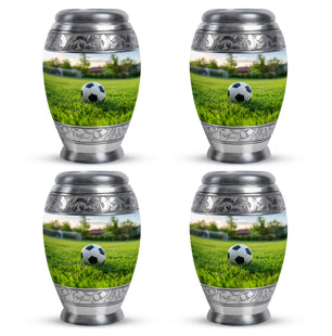 Foothball Theme 3 Inch Keepsake Pack of 4