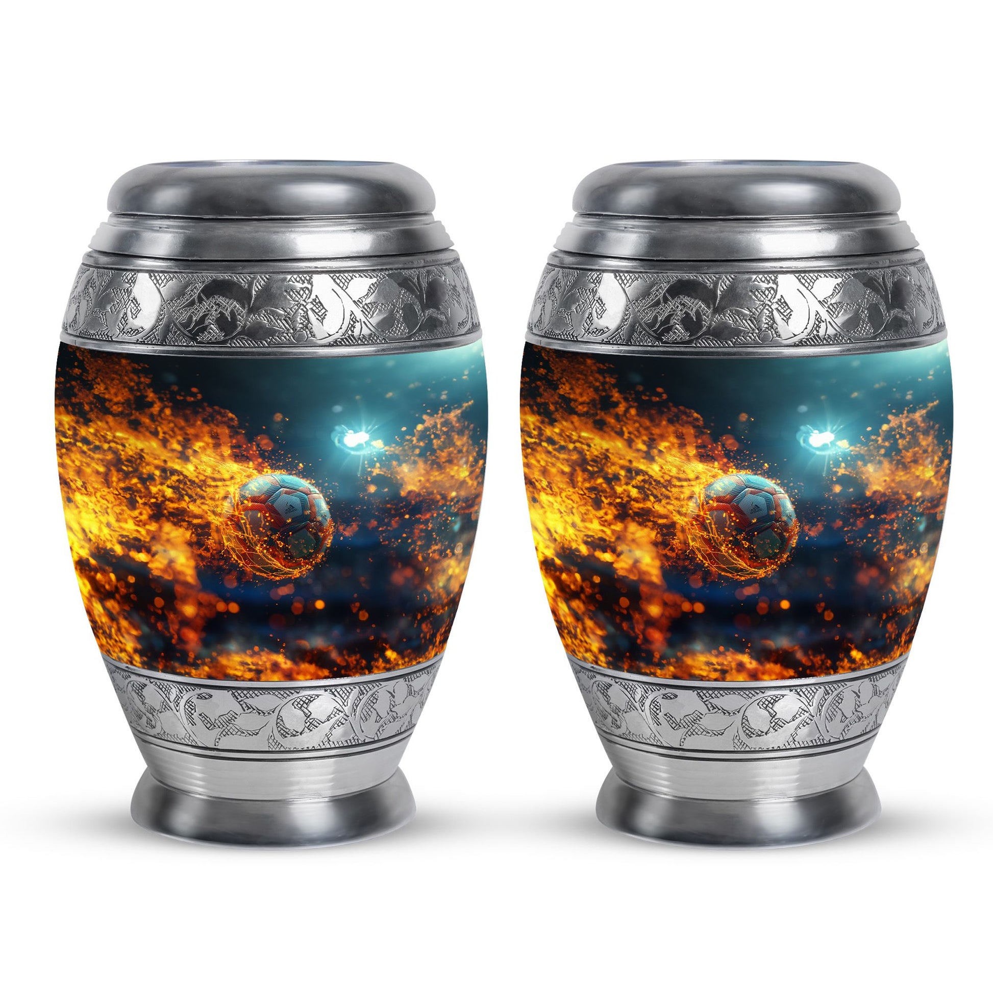 Foothball Theme 3 Inch Keepsake Pack of 2