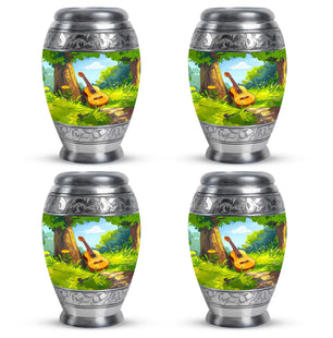 Guitar Theme 3 Inch Keepsake Pack of 4