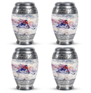 Ice Hockey Theme 3 Inch Keepsake Pack of 4
