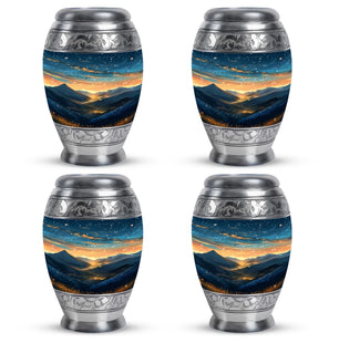 Majestic Sky Theme 3 Inch Keepsake Pack of 4