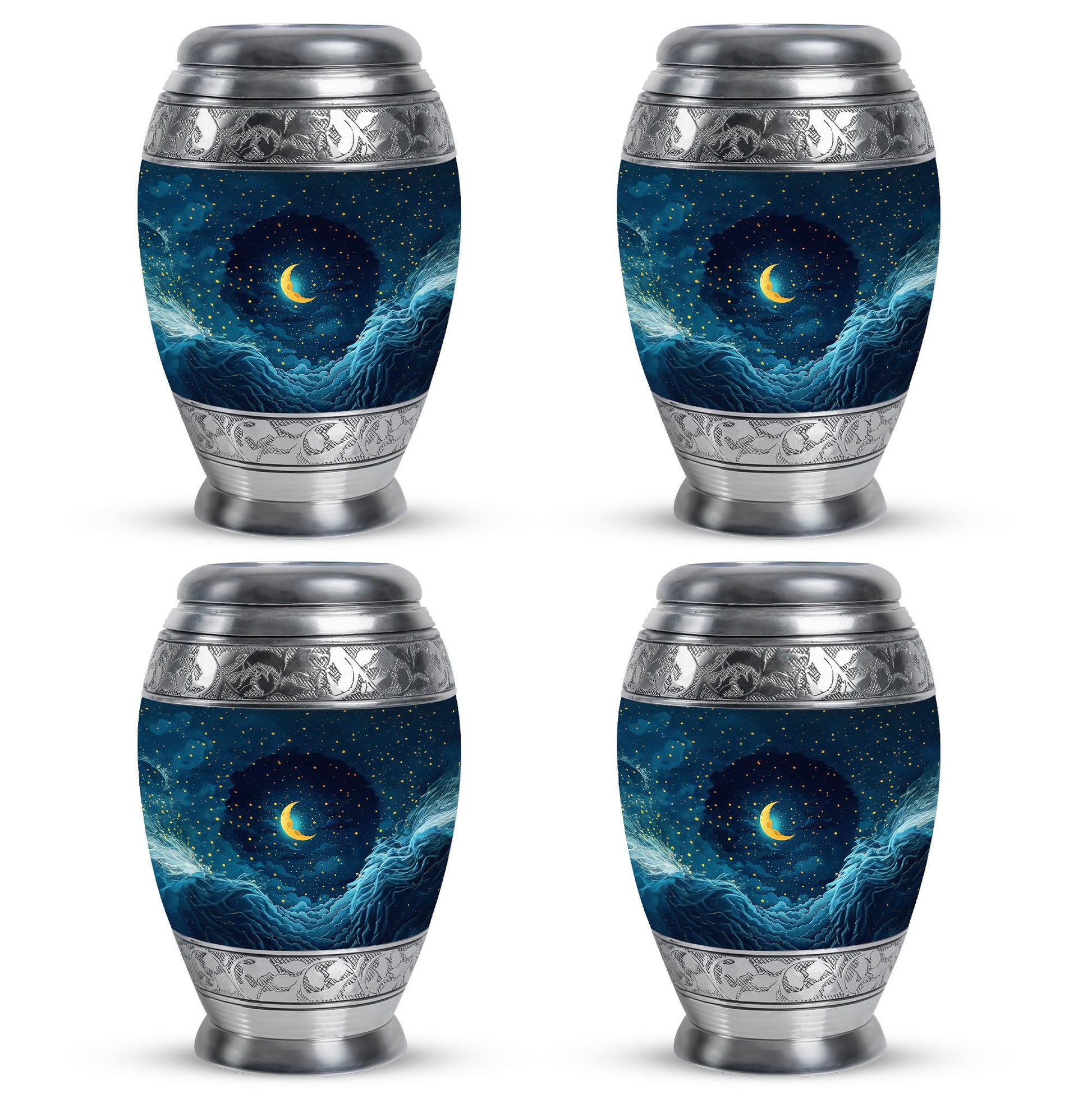 Majestic Moon Theme 3 Inch Keepsake Pack of 4