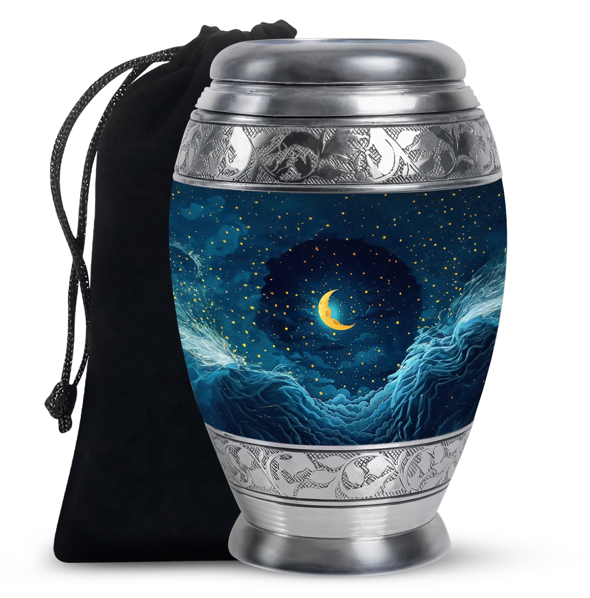 Majestic Moon Theme Large Urn 10 Inch