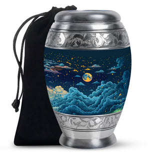 Majestic Moon Theme Large Urn 10 Inch