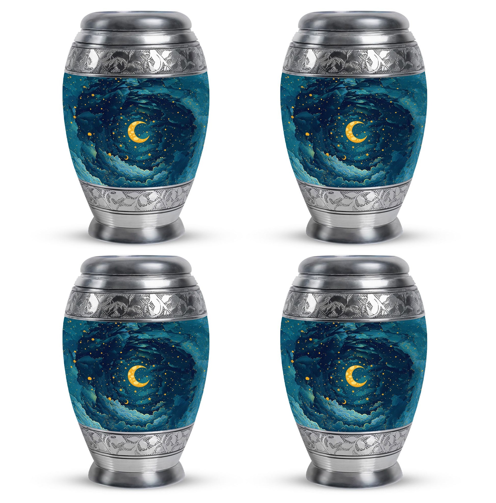 Majestic Moon Theme 3 Inch Keepsake Pack of 4