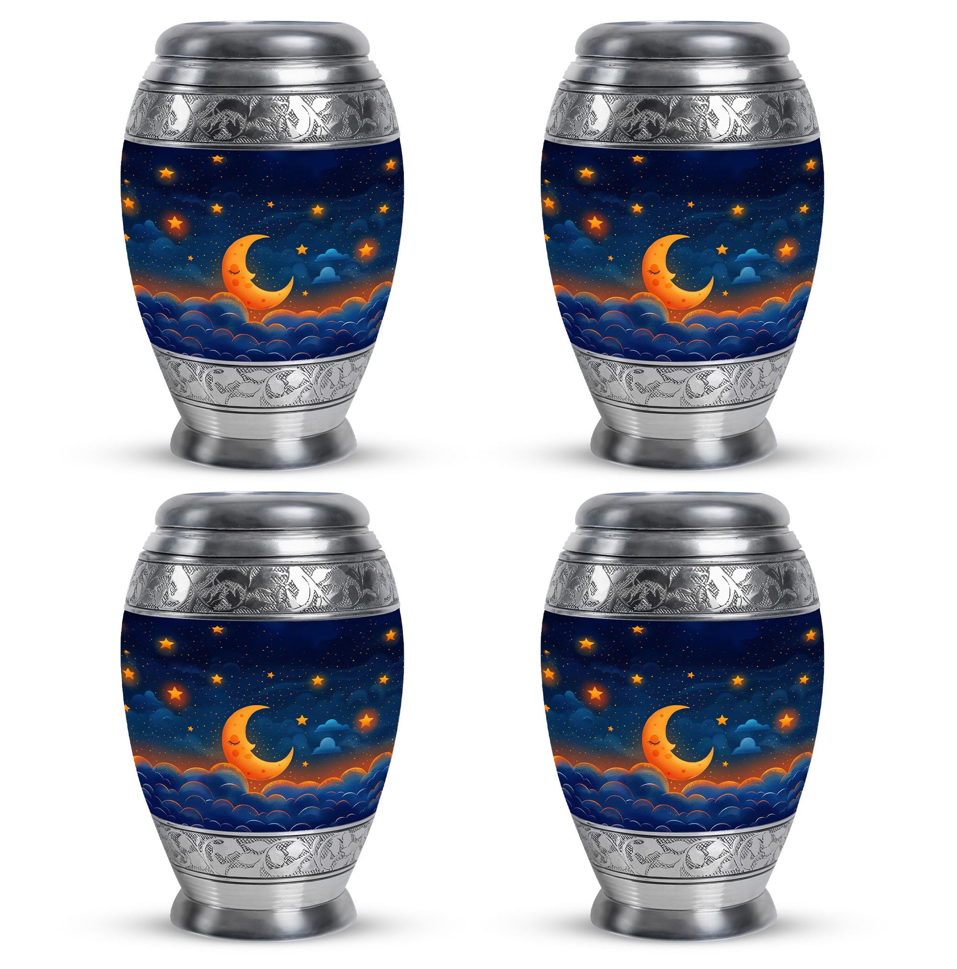 Night Sky Theme 3 Inch Keepsake Pack of 4