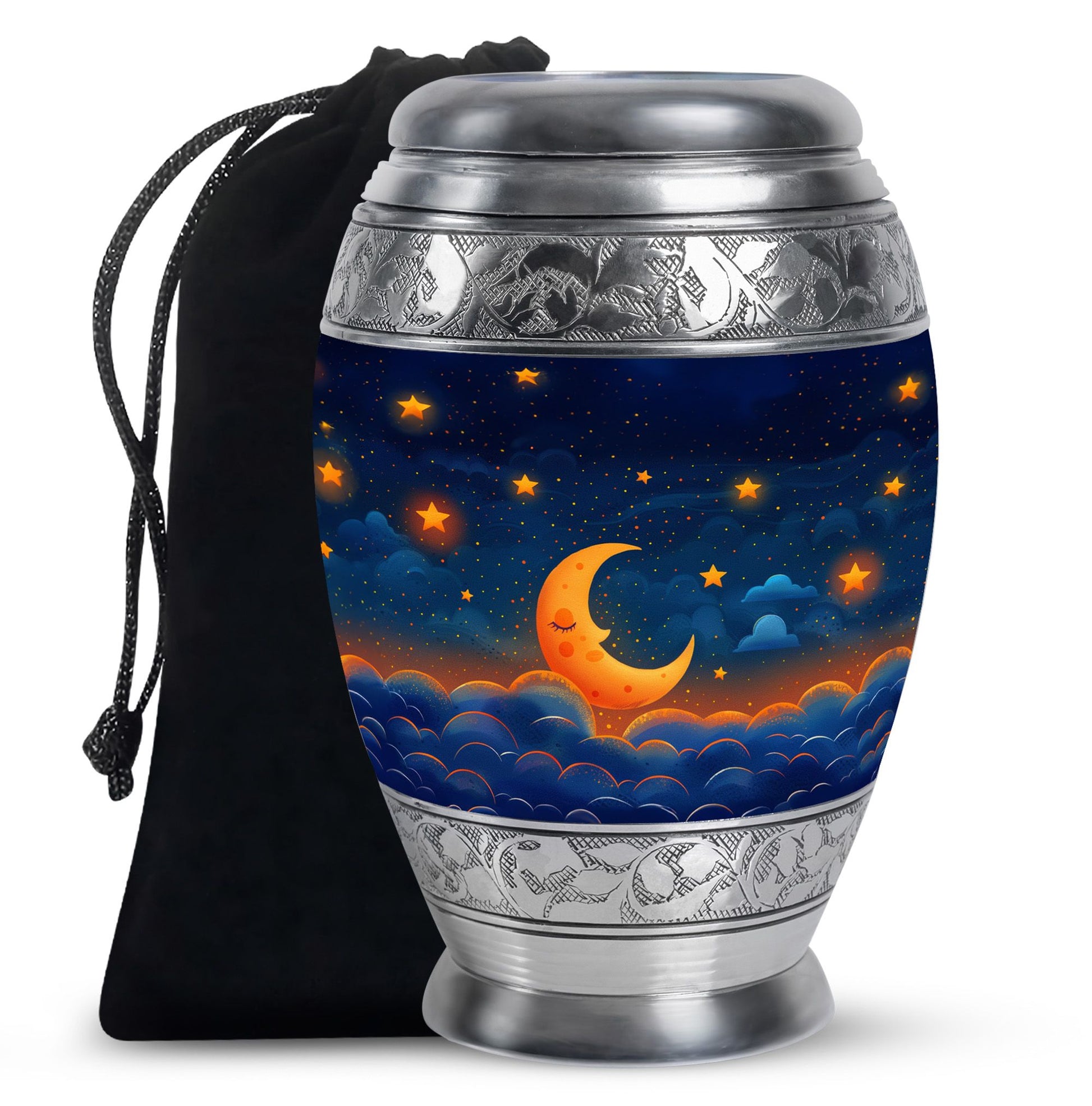Night Sky Theme Large Urn 10 Inch