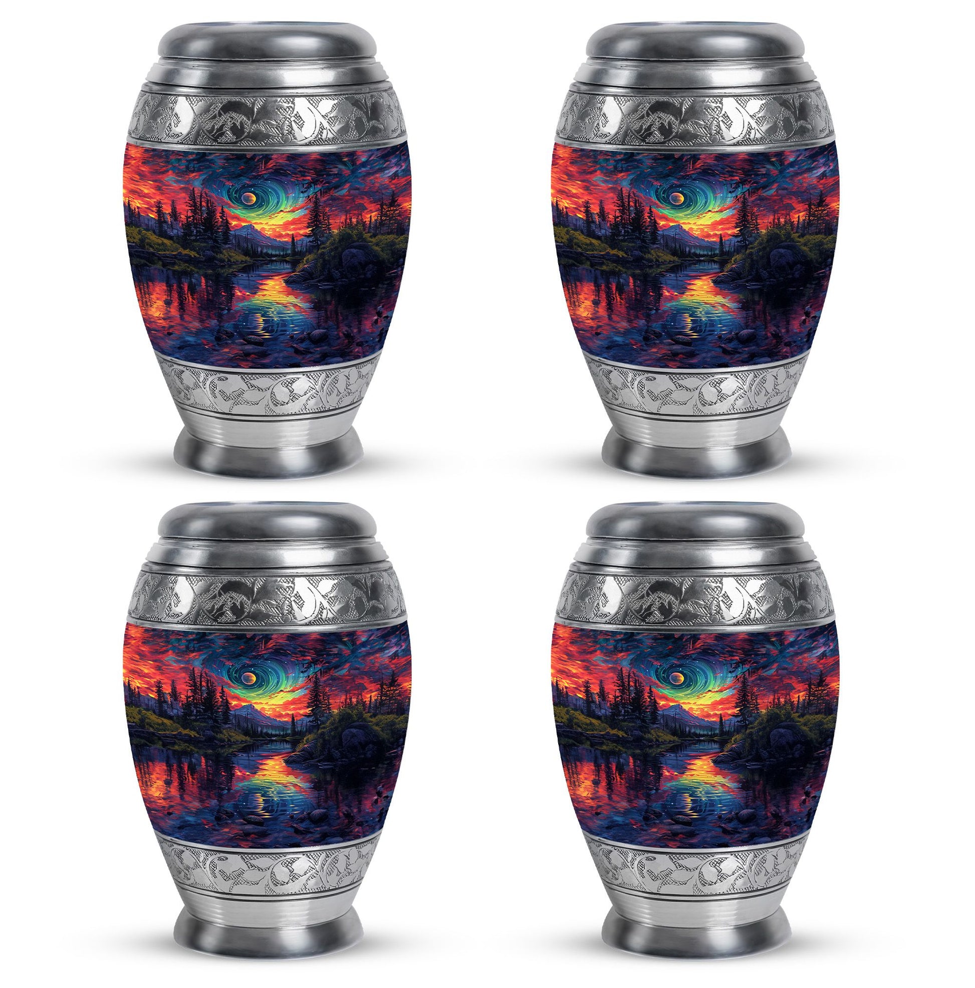 Majestic Sky Theme 3 Inch Keepsake Pack of 4