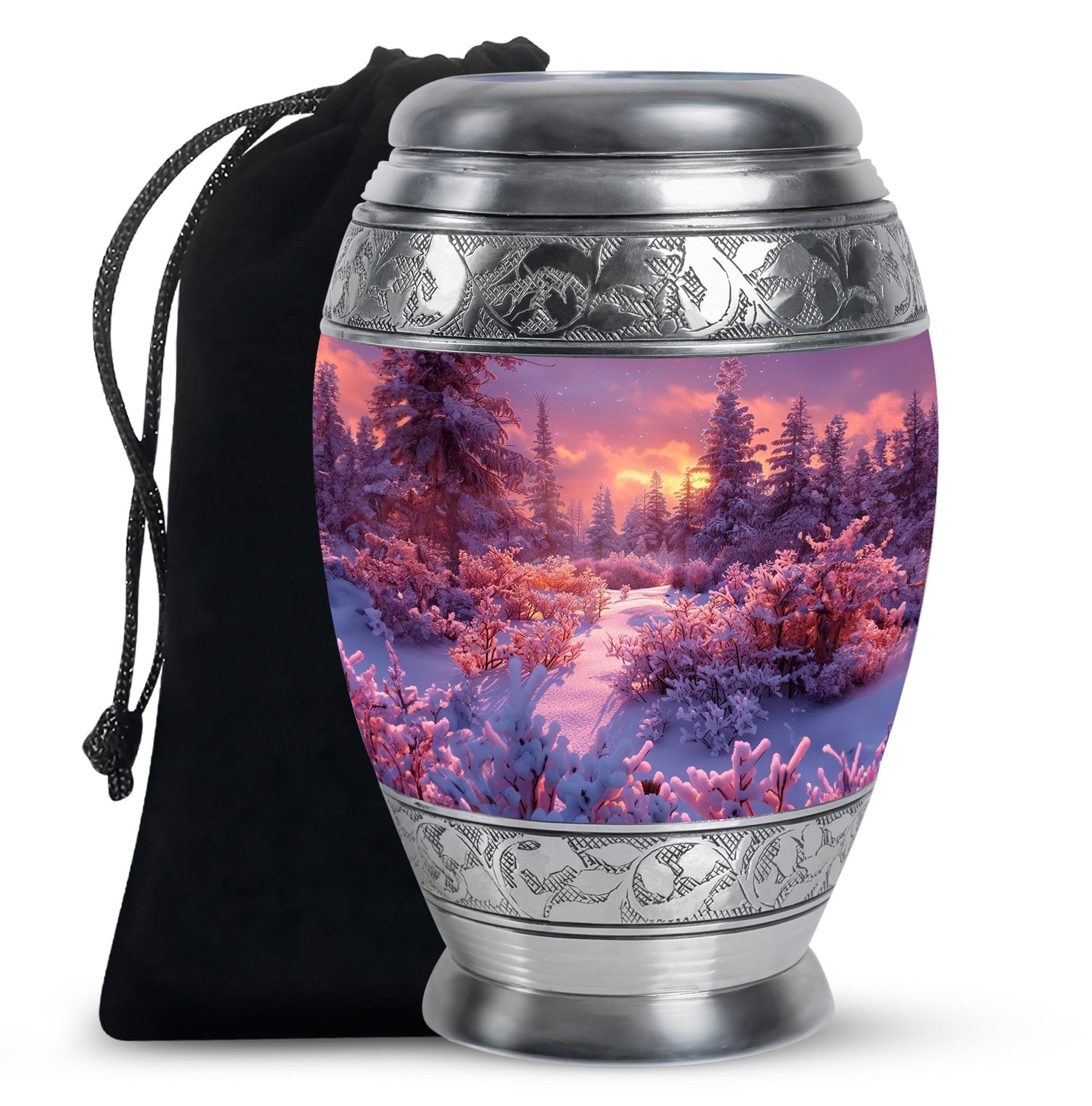 Majestic Sky Theme Large Urn 10 Inch