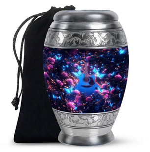 Guitar Theme Large Urn 10 Inch