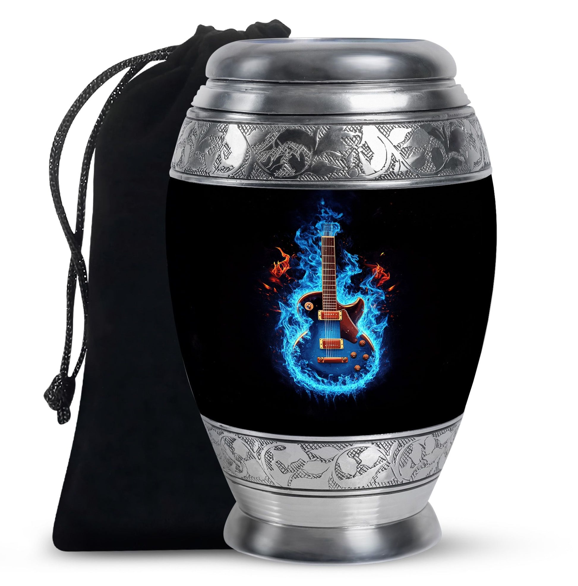 Guitar Theme Large Urn 10 Inch