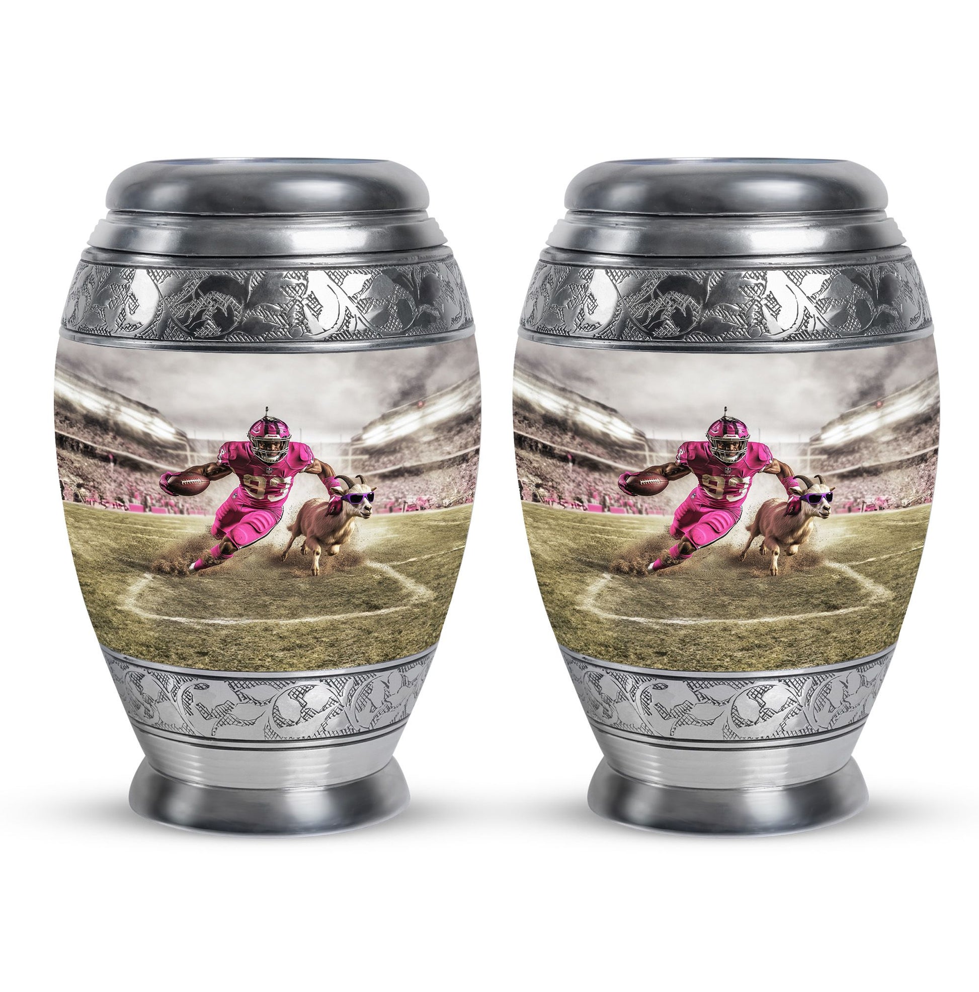 Football Theme 3 Inch Keepsake Pack of 2