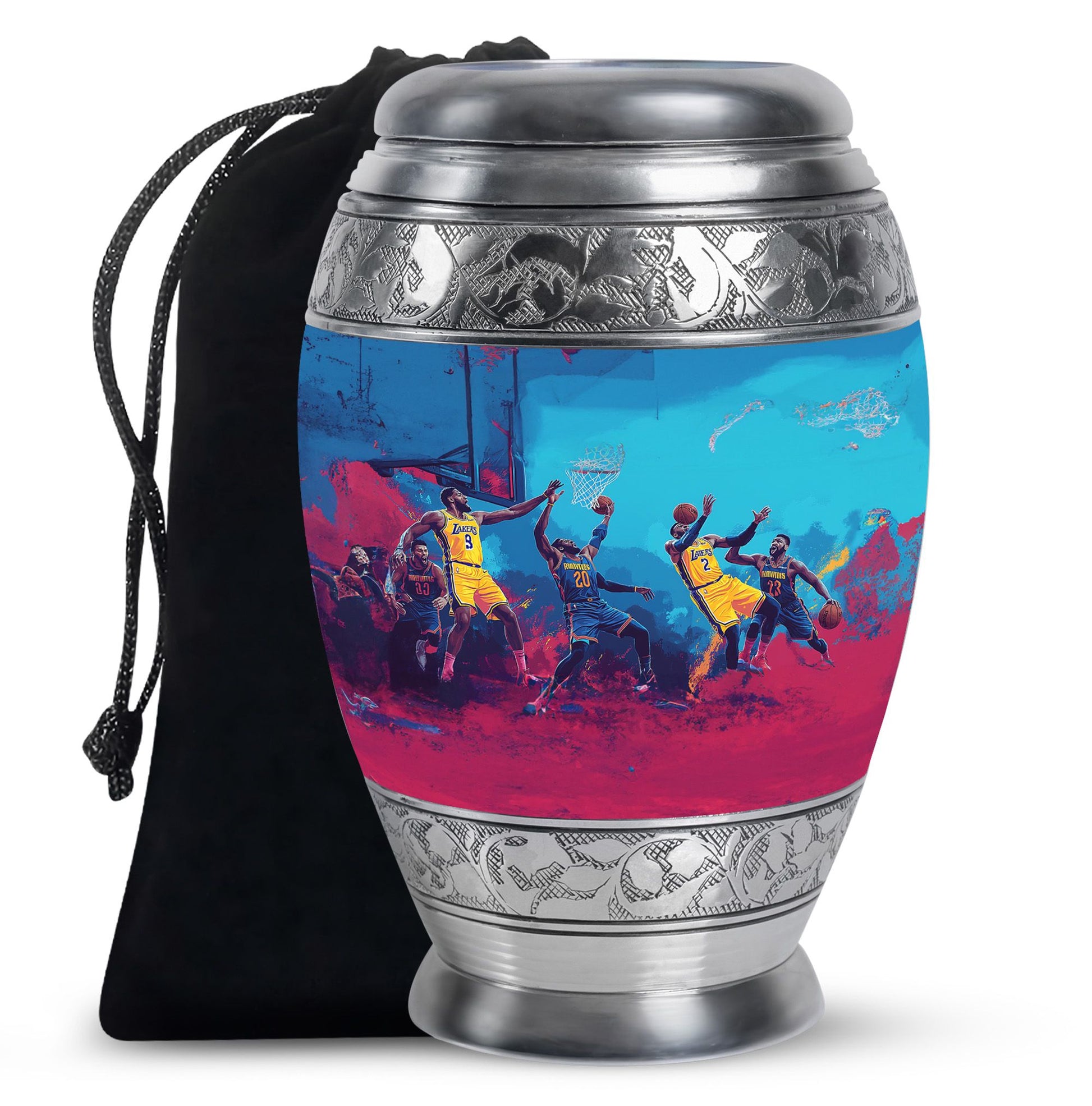 Football Theme Large Urn 10 Inch