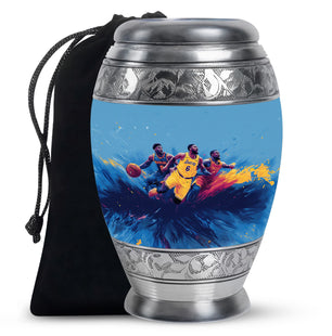Football Theme Large Urn 10 Inch