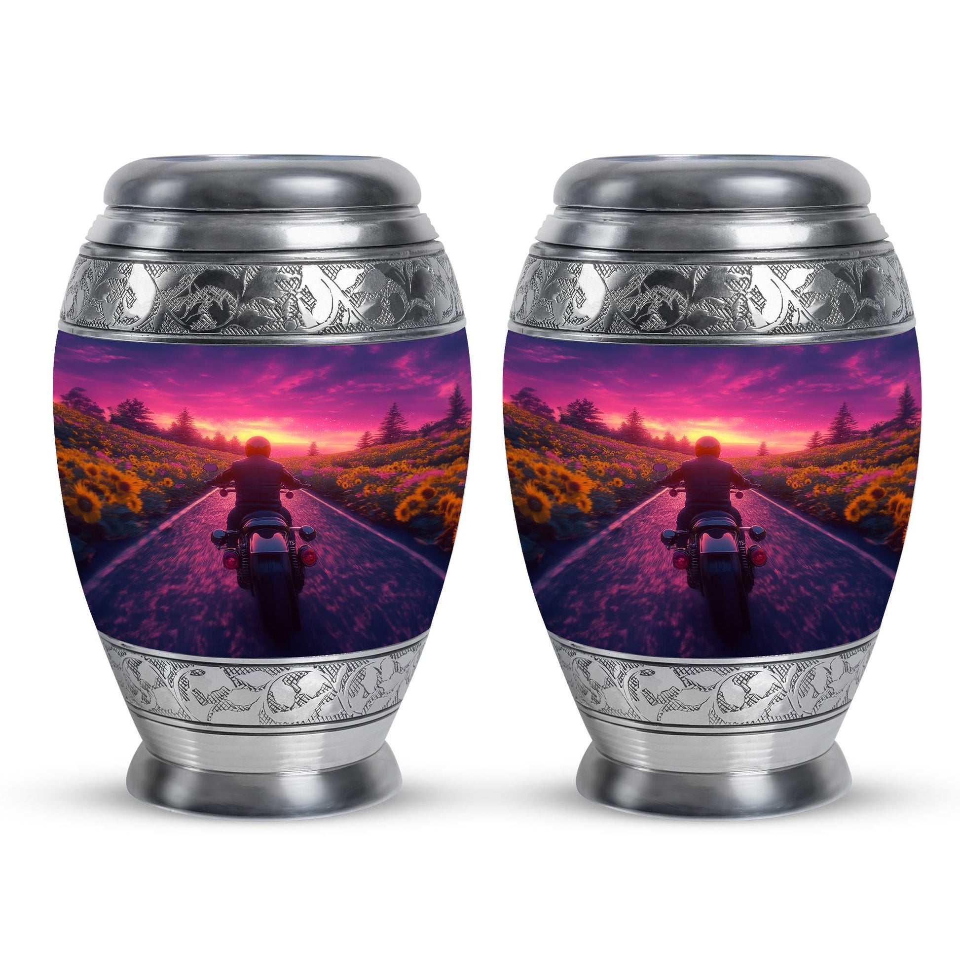 Motorbike Riders Theme 3 Inch Keepsake Pack of 2