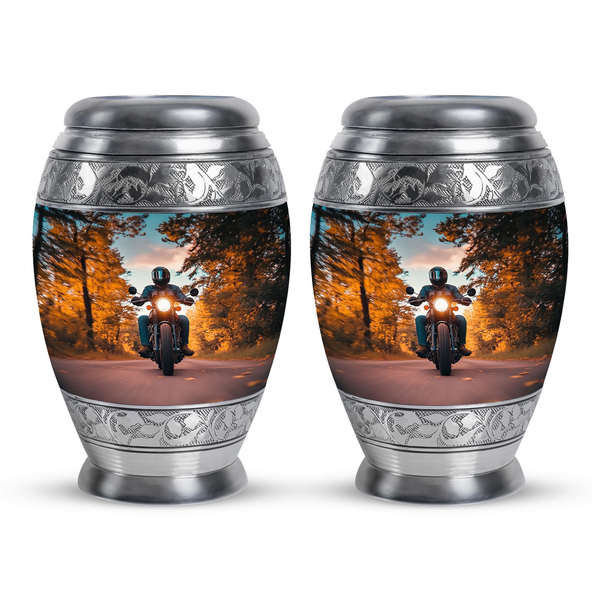 Motorbike Riders Theme 3 Inch Keepsake Pack of 2