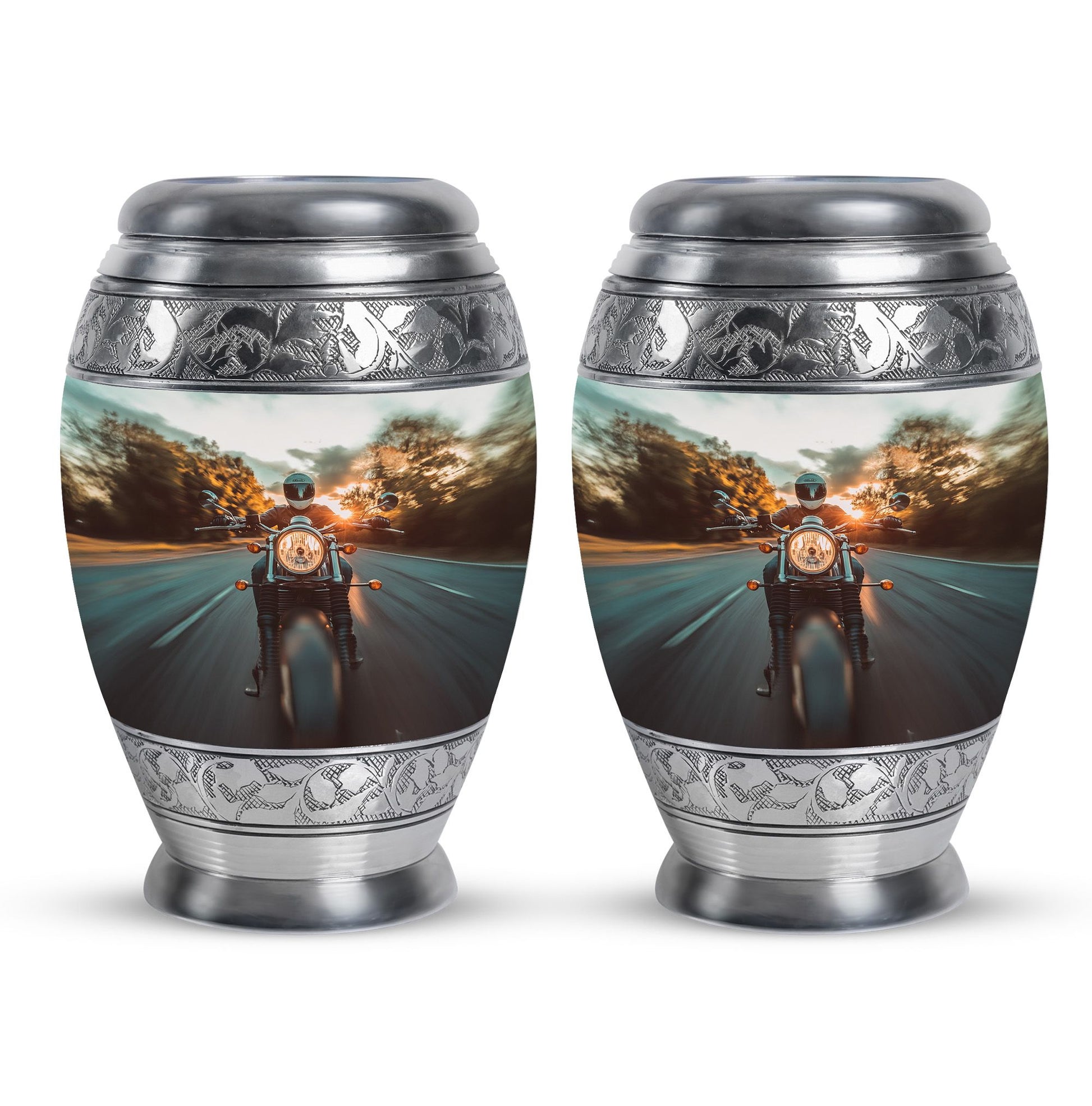 Motorbike Riders Theme 3 Inch Keepsake Pack of 2
