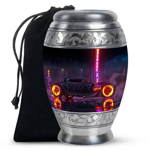 Car Theme Large Urn 10 Inch