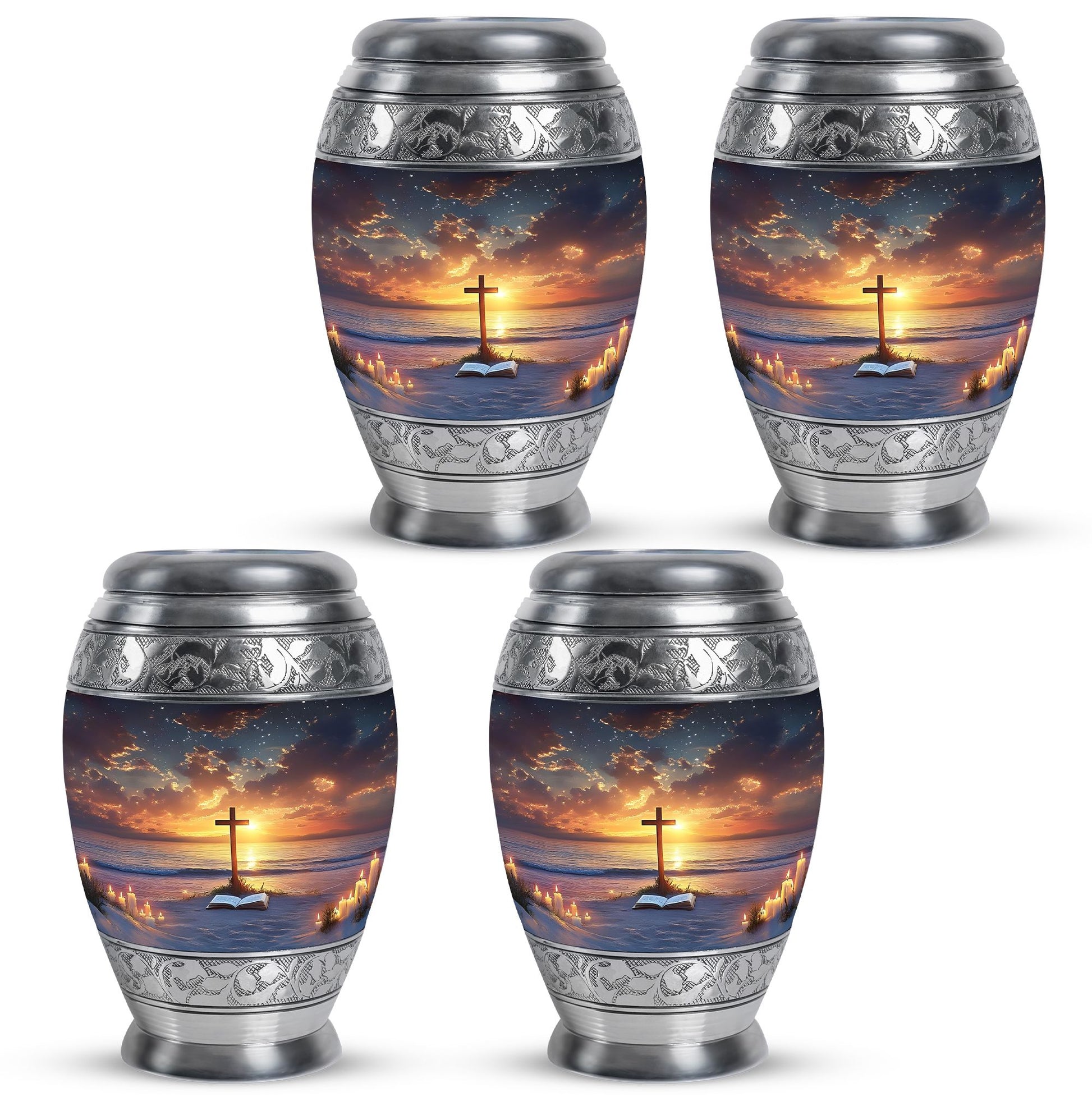 Cross Theme 3 Inch Keepsake Pack of 4