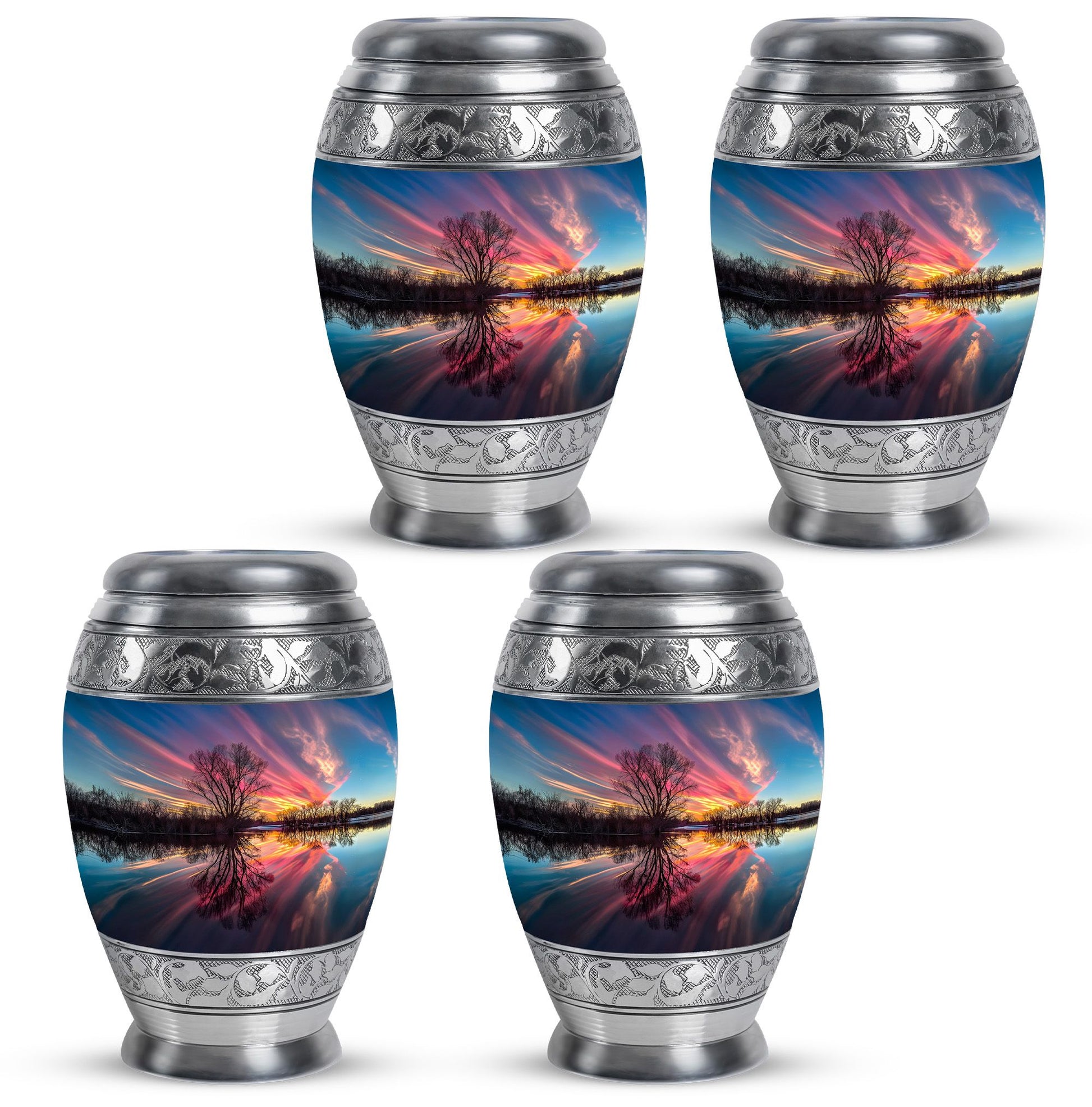 River Theme 3 Inch Keepsake Pack of 4