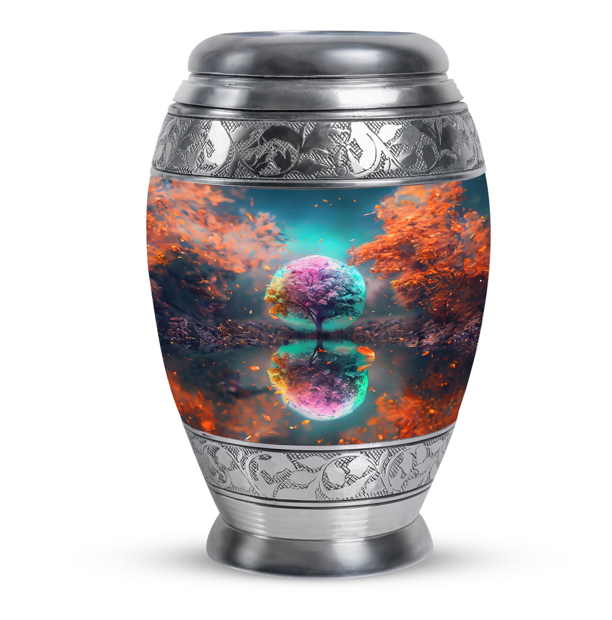 Tree Theme Large Urn 10 Inch