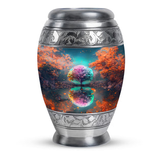 Tree Theme Large Urn 10 Inch