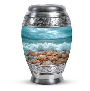 Sea Theme Large Urn 10 Inch