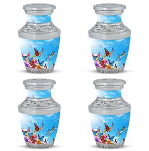 Blue Butterlies- Butterfly Urn Teardrop Cremation Urn